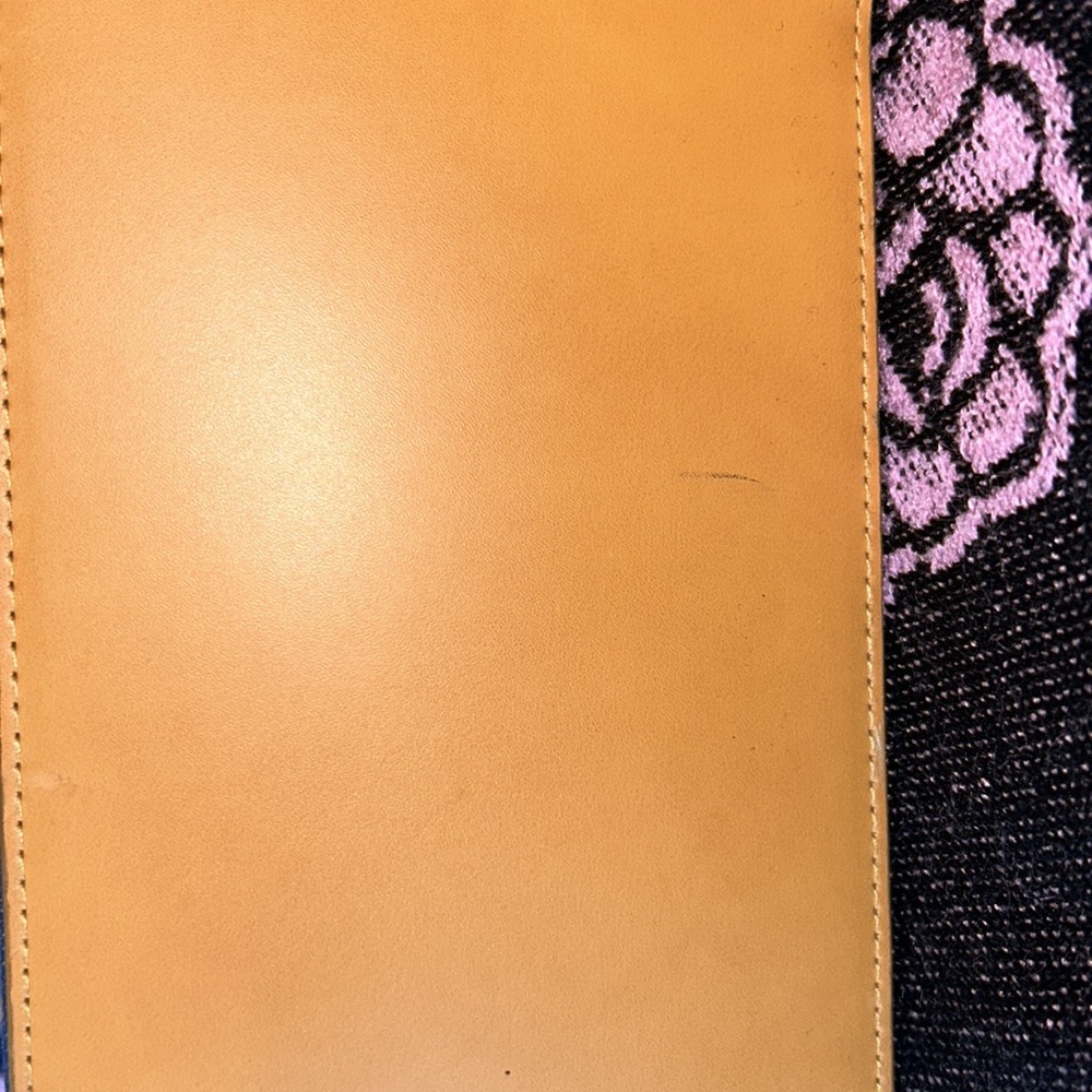 Vintage “PRADA”Denim and Tan Women's Bag - Picture 3 of 16
